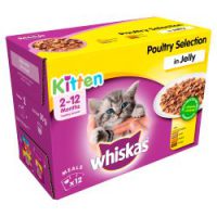 Whiskas Kitten Pouches Poultry Jelly