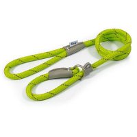 Ancol Rope Reflect Slip Lead Lime 12mm