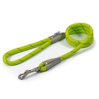 Ancol Rope Reflect Snap Lead Lime 12mm