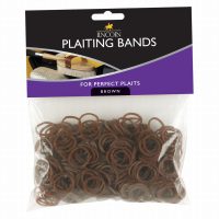 Lincoln Plaiting Bands Brown