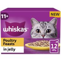 Whiskas 11+ Pouches Poultry Feasts Jelly